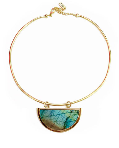 elizabeth stone moon gazer gold collar