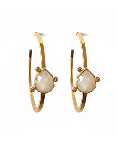 designer earrings by elizabeth stone gold womens jewelry gemstone moonstone