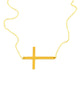 Ellie Vail | Audrey Sideways Cross Necklace