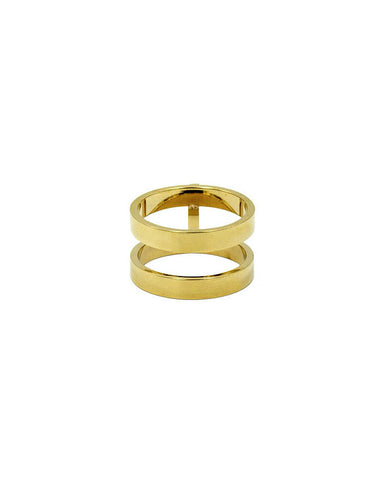 gold designer womens jewelry ring stack 