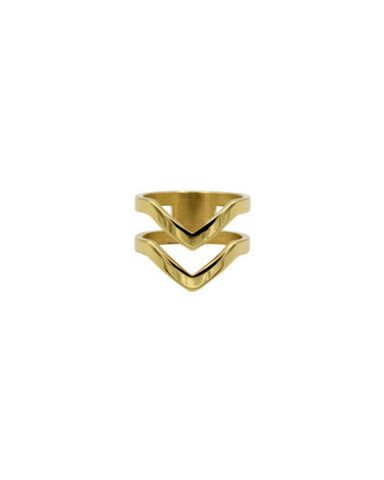 gold designer ring by ellie vail womens jewelry triangle 