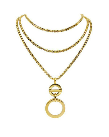 designer ellie vail gold statement necklace