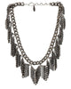 Ettika | Fringe Bib Silver Chain Necklace