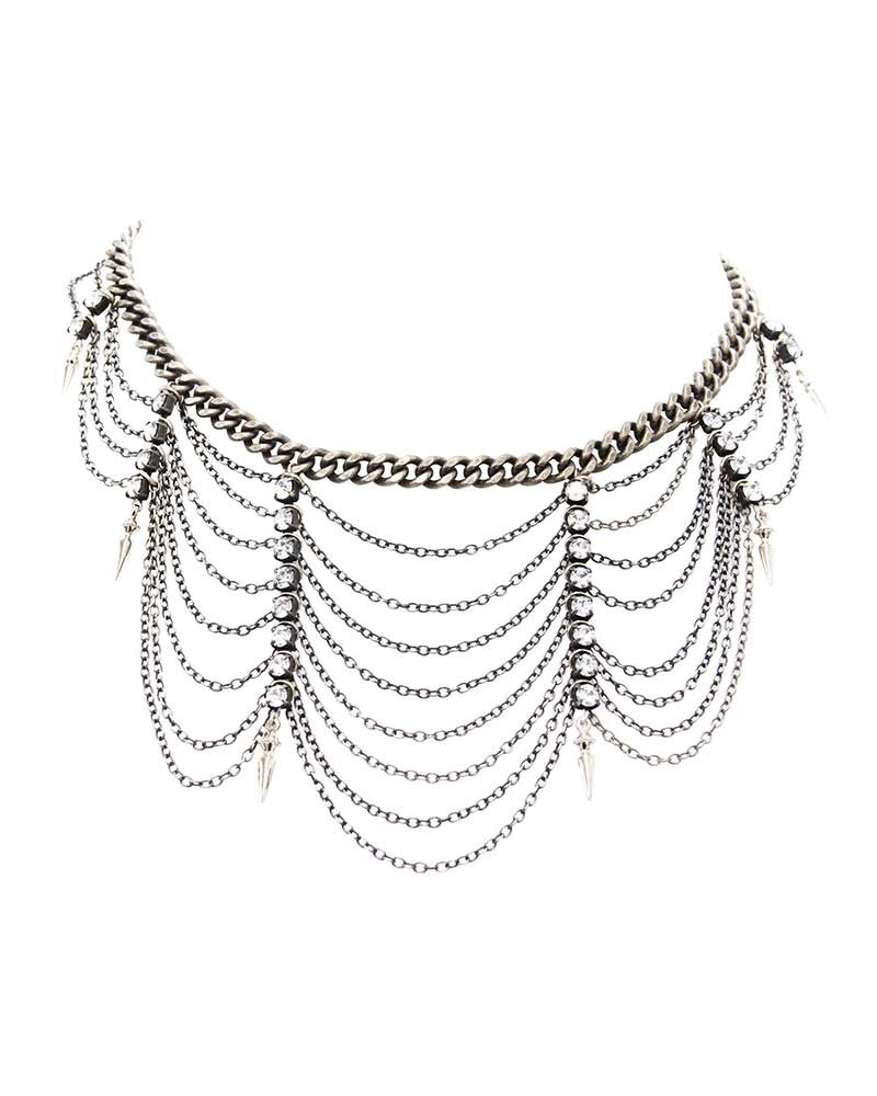 Ettika Silver Choker Necklace