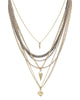Ettika | Mixed Metal Pyramid and Spike Necklace