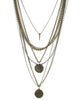 Ettika | Mixed Metal Antiqued Coin Necklace