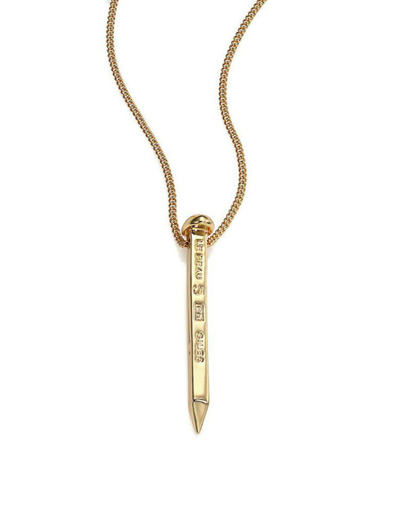 Giles & Brother  Gold Railroad Spike Pendant Necklace – Online Jewelry  Boutique