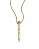 Giles and Brother Railroad Spike Gold Necklace