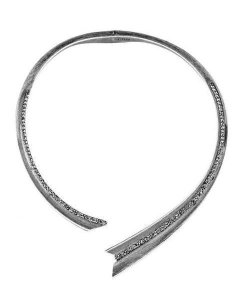 Giles & Brother | Silver Ray Pave Collar