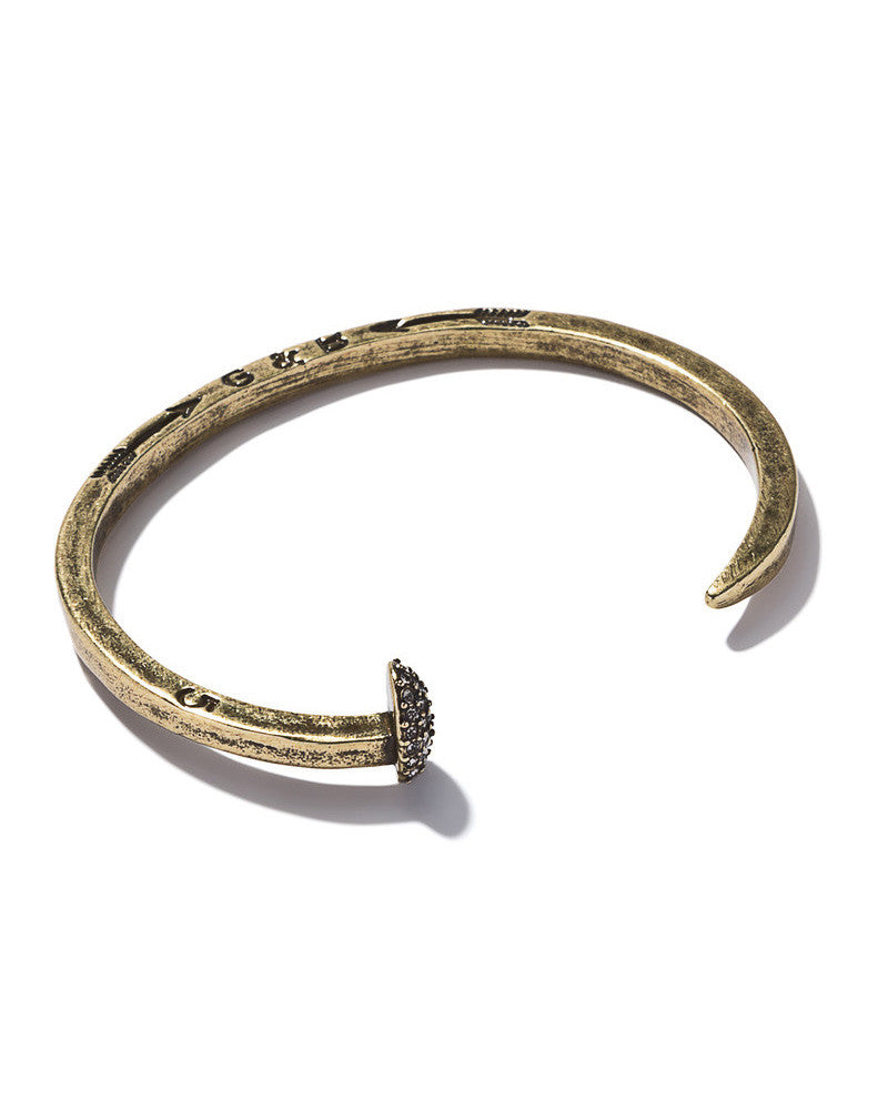 Skinny Railroad Spike Bullet Cuff by Giles & Brother for Liberty