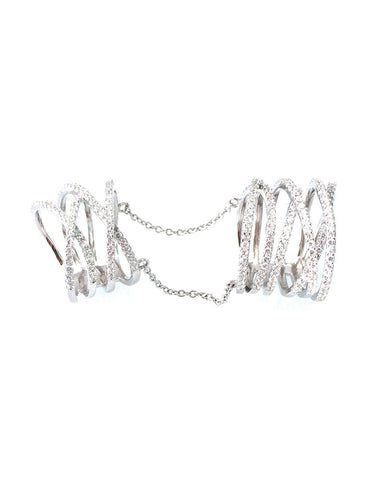 gina cueto double ring with chains