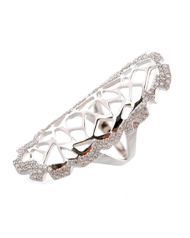 Gina Cueto Silver Pave Fallon Ring