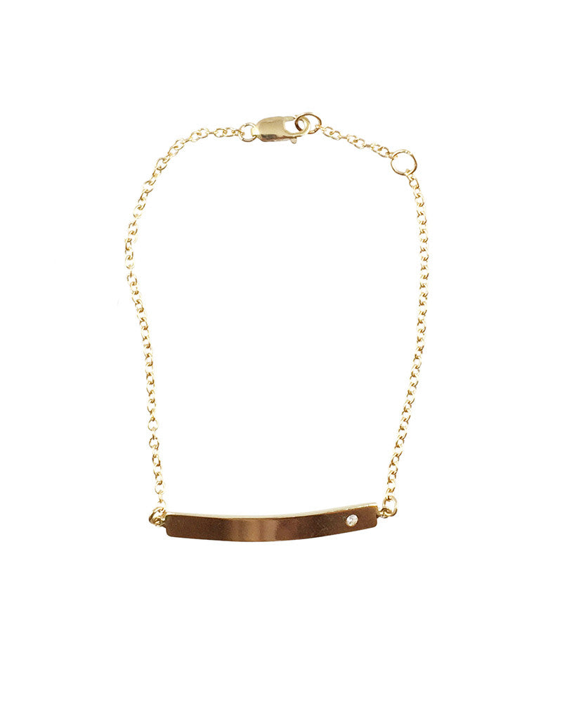 Gold Bar Bracelet Fashion Jewelry