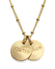 jenny present® | Gold Hand Stamped Personalized Necklace