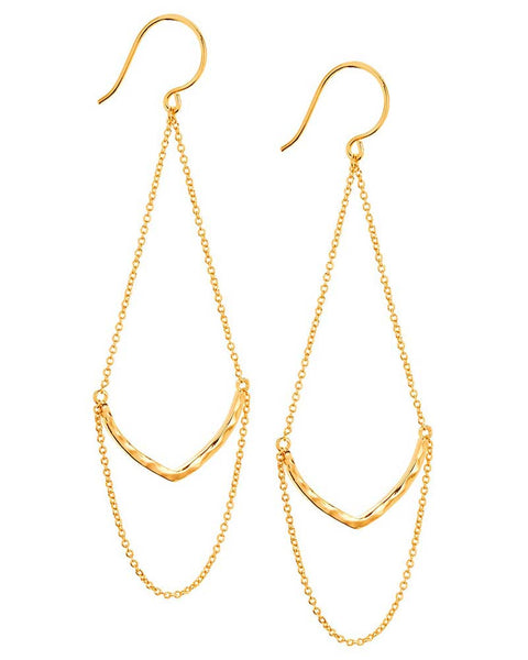 Gorjana drop chain earrings