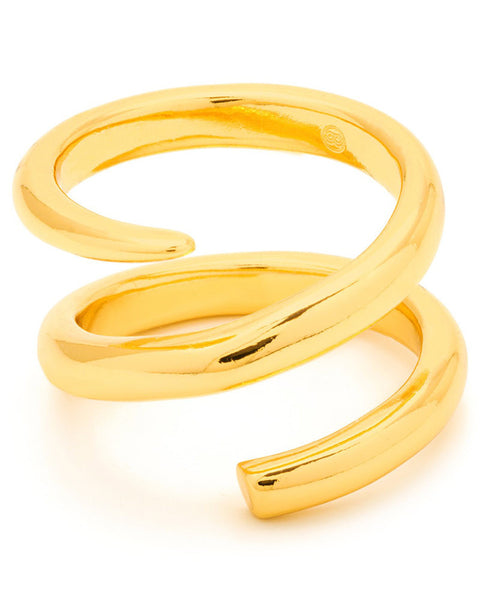 gorjana twisting gold ring cayne