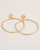 chloe gold round hoop earrings drop 