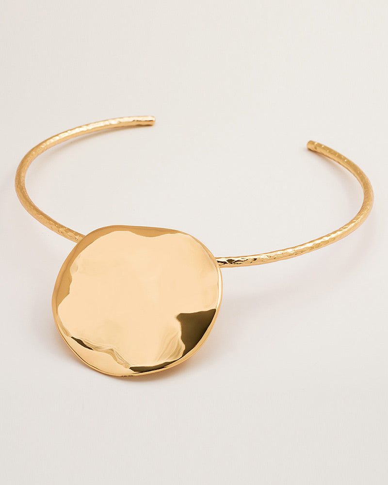 gorjana chloe statement collar necklace gold 