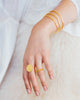 gold disc ring on gorjana jewelry