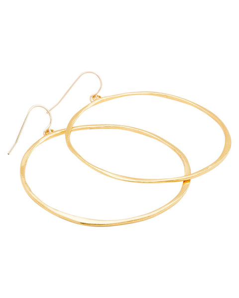 sideways gold hoop earrings gorjana