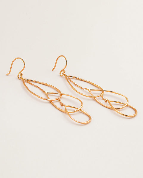 interlocking gold statement earrings gorjana womens jewerlry fashion