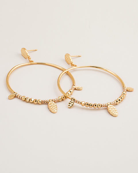 round circular drop hoop earrings gorjana