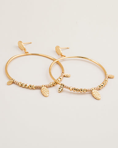 round circular drop hoop earrings gorjana