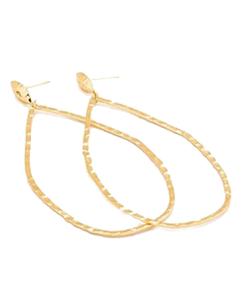 gold lola drop hoop earrings gorjana