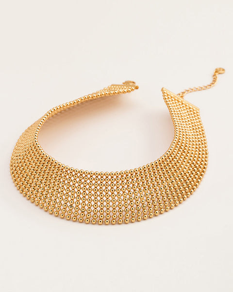 choker gold statement necklace
