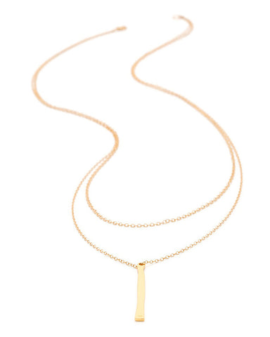 Gorjana Gold Bar Layered Necklace Full