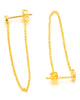 Gorjana | Pristine Mini Chain Loop Stud Earrings