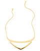 gold viki triangle collar chain gorjana