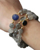 Jaimie Nicole | Cloudy and Tourmalated Quartz Beaded Bracelet