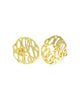 Personalized Cursive Script Initial Earrings