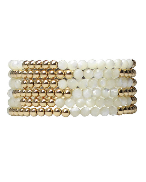 pearl jaimie nicole bracelets beaded white gold jewelry womens