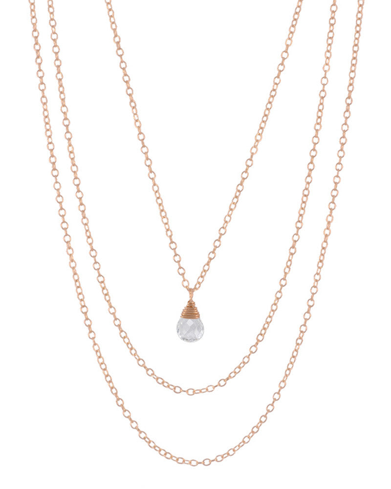 april birthstone necklace quartz