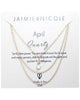 Jaimie Nicole | April Quartz Birthstone Necklace