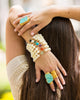 Jaimie Nicole | Mother of Pearl With Sapphire Stone Bracelet