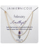 Jaimie Nicole | February Amethyst Birthstone Necklace