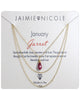 Jaimie Nicole | January Garnet Birthstone Necklace