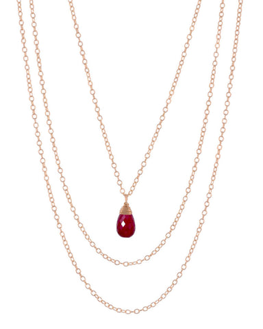 july ruby birthstone necklace