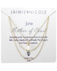 Jaimie Nicole | June Mother of Pearl Birthstone Necklace