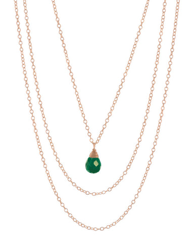may emerald birthstone necklace
