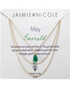 Jaimie Nicole | May Emerald Birthstone Necklace