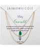 may birthstone necklace emerald