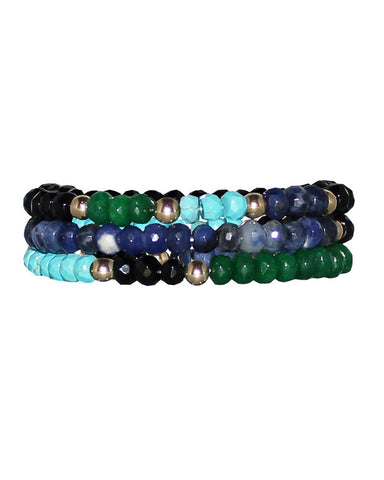 jaimie nicole mixed blues bracelet set