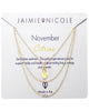 Jaimie Nicole | November Citrine Birthstone Necklace