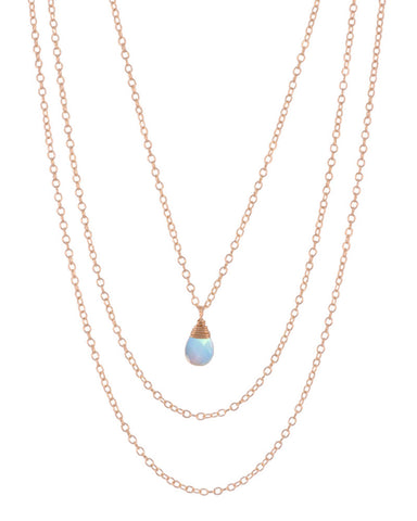 october opalite birthstone necklace