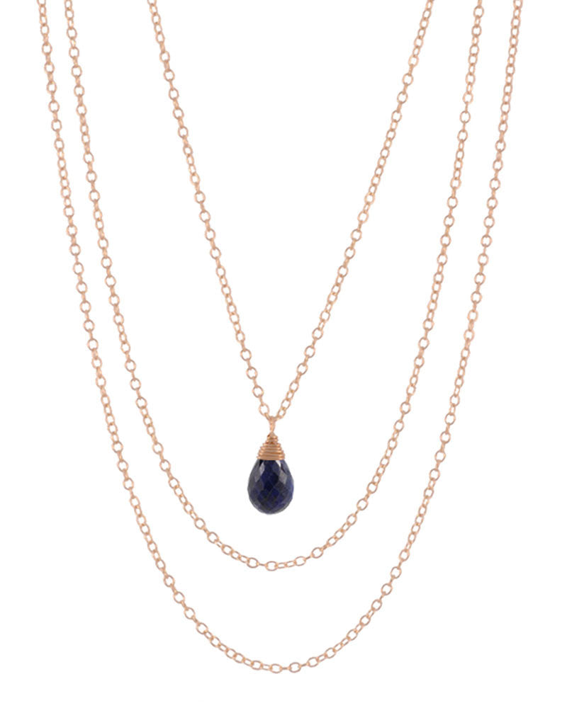 september birthstone necklace sapphire