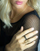 Jaimie Nicole | Gold Two Pave Bar Ring